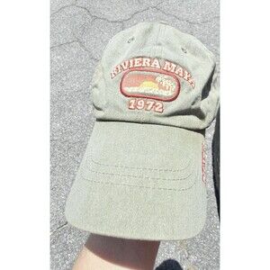 VTG Caribbean Side Riviera Maya 1970 Adjustable Baseball Hat Embroidered.